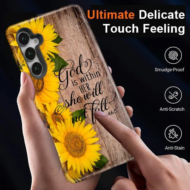 Compatible for Samsung Galaxy S25 Plus 5G Case, Dual Layer Heavy Duty 2 in 1 - Image 7