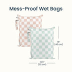 Tiny Twinkle Mess Proof Wet Bags | 2-Pack Reusable Waterproof Wet Bags - Image 6