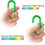 sprookber 3" Carabiner Clip Keychain, D Ring Caribeaner Clip, Key Clip - Image 3