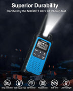 NXGKET Walkie Talkies for Adults Long Rang NOAA Weather Alerts, Rechargeable - Image 2