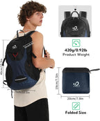 WATERFLY Lightweight Packable Hiking Backpack: 30L Foldable Travel Daypack - Image 2