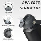 BJPKPK Water Bottle with Straw Lid, 32oz Vacuum Insulated Water Bottles - Image 2