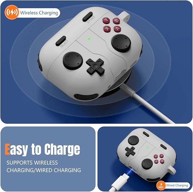 Game Case for AirPods Pro 3 Case 2025, Shockproof Silicone Cover for Apple - Image 5