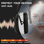 PROHEAR AM FM Digital Ear Protection 25dB NRR Audio Headphones, Noise Reduction - Image 3