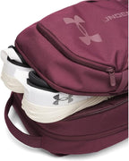 Under Armour Unisex Hustle 6.0 Backpack Dark Maroon/Dark Maroon One Size - Image 4