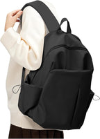 SEAFEW Black Backpack for School, High School Bookbag Back Pack for Teens Girls by SEAFEW
