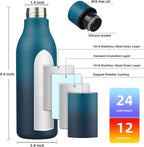 BJPKPK Insulated Water Bottles, 18 oz Stainless Steel Metal Water Bottle - Image 3