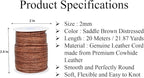 GENIQUE Real/Genuine Round Leather String Cord - Image 3