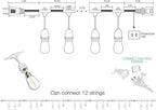 Banord White Outdoor String Lights, Commercial Grade Patio Lights - Image 4