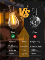 DAMAING Outdoor string lights 75FT Waterproof patio string lights - Image 6