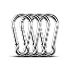 Large Carabiner Clip Hooks, 304 Stainless Steel Spring Snap Hook Fits Camping by KINLINK