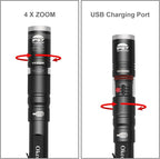 okcomuy Rechargeable LED Pen Light Flashlight, 300 Lumens IP67 Waterproof - Image 2