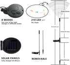 210 LED Solar Firework Lights, 8 Modes Solar Garden Lights Outdoor Waterproof - Image 2