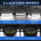 Headlamp Rechargeable 10Pack, 230° Wide Beam Head Lamp - Image 2