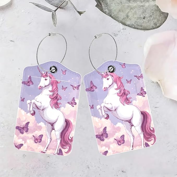 2Pcs Magical Unicorn Luggage Tags - Image 4