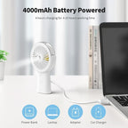 Otlonpe Handheld Misting Fan Portable, Small Personal Hand Held Rechargeable - Image 3