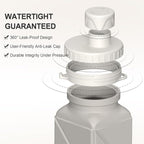 BEAUTAIL Collapsible Water Bottles 20.6oz, Silicone Foldable Portable Travel - Image 4