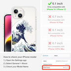 MOSNOVO for iPhone 13/14 Case | Military Grade 6.6ft Drop Tested | Clear - Image 2