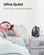 Gaiatop USB Desk Fan, 3 Speeds Strong Airflow, 5.5 Inch Portable 90° Rotate - Image 3