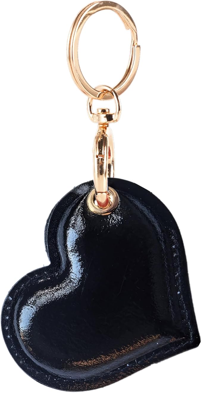 Leather Charm Keychain Holder Case Compatible by BORKUANA