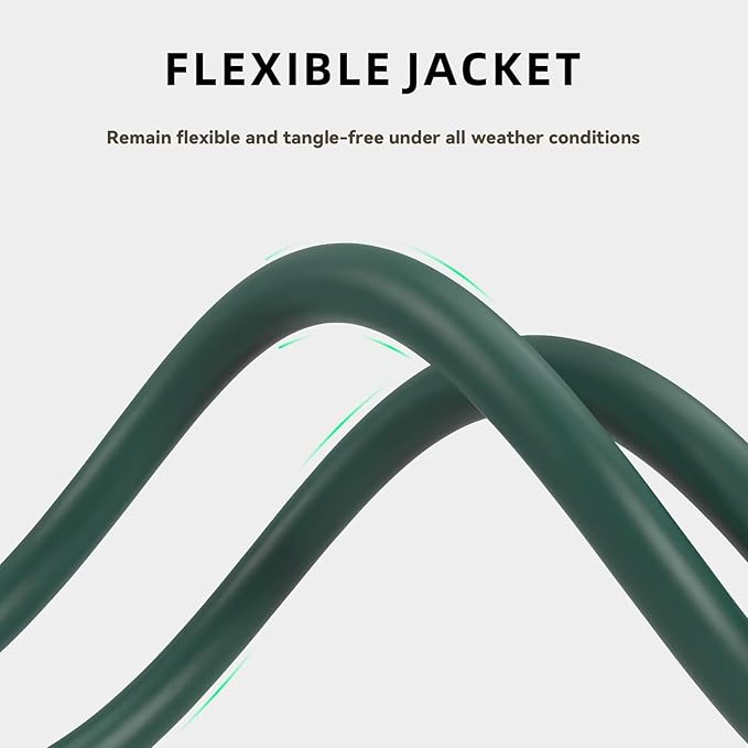 12ft Outdoor Extension Cord for Christmas Decorations- 16/3 Heavy Duty SJTW - Image 4