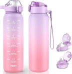 SLUXKE Stainless Steel Insulated Water Bottles 17oz by SLUXKE