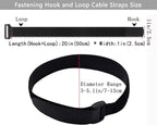10 Pack Reusable Fastening Cable Ties and Cable Straps, Adjustable - Image 3