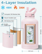 BENZZO 64 oz Insulated Water Bottle - Image 6