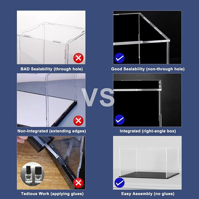 SVENJBB Book Display Case, 10.6x8x2.4 Inch Acrylic Box - Image 6