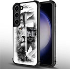 for Samsung Galaxy S23 Plus Case, Lion Cross Jesus Christ Dove Pattern Graphic - Image 2