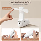 Mini Portable Handheld Fan, USB Rechargeable 3 IN 1 Personal Cooling Fans - Image 5
