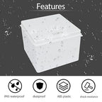 LeMotech Junction Box, Electrical Box IP65 Water Resistant Dustproof ABS - Image 5