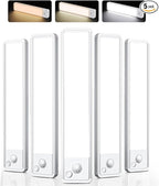 Under Cabinet Lighting: 10 Inch 3-Color Dimmable Rechargeable Motion Sensor by Vozuji