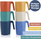 Homienly Wheat Straw Coffee Mugs, Alternative to Plastic Coffee Cups, - Image 3