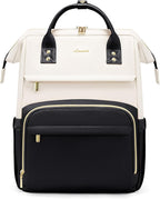 LOVEVOOK Leather Backpacks for Women, 15.6 inch Leather Laptop Backpack Women by LOVEVOOK
