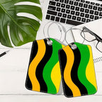 2Pcs Abstract Wave Luggage Tags - Image 5