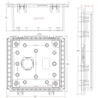 ABS Electric Junction Box, IP67 Weatherproof Electrical Boxes, Hinged Clear - Image 2