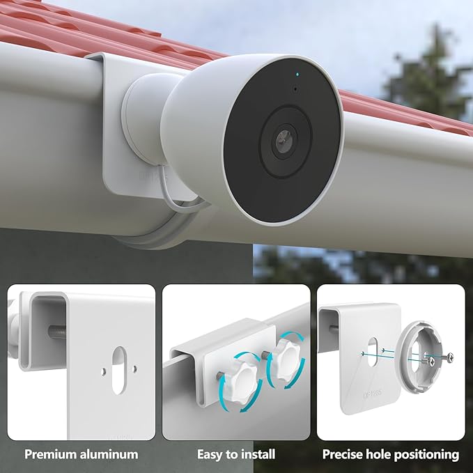 Gutter Mount for Google Nest Cam Outdoor, Security Camera Mounting Bracket No - Image 3