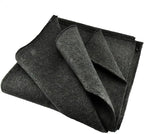 SE 51"x 80" Multipurpose Gray Wool Blanket by SE