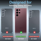 SPIDERCASE Designed for Samsung Galaxy S22 Ultra Case Waterproof, Built-in - Image 2