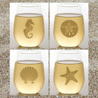 Set of 4 Shatterproof Designer 16 oz Plastic Wine Glasses MADE in the USA - Image 2