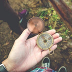Vintage Pocket Compass, Classic Camping Watch Flip Compass Portable Survival - Image 2