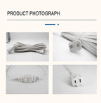 50 ft Extension Cord, 2 Prong Indoor Power Cord, 18AWG SPT-2 Flat Cord Design - Image 5
