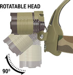 DanForce Camouflaged Headlamp Ultra Bright USB Rechargeable Head lamp. Tactical - Image 5