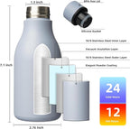 BJPKPK Insulated Water Bottles, 12oz Stainless Steel Metal Water Bottle - Image 3