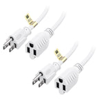 Cable Matters 2-Pack 16 AWG Heavy Duty 13A Power Extension Cord - 6ft by CableMatters