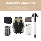 MOUNTAINTOP 30L Hiking Backpack, Men Women Camping Backpack, Lightweight - Image 5