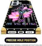 Compatible with iPhone 16 Case, Praying Cross Hands Luxury Golden Decoration - Image 6