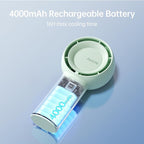 JISULIFE Portable Handheld Turbo Fan, 4000mAh USB Rechargeable Personal Battery - Image 7