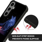 for Samsung Galaxy S24 S25 Plus Case, Galaxy Fox Wolf Pattern Graphic Design - Image 5